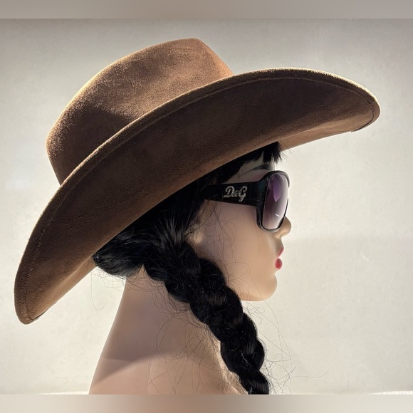 Som-Her Hats Brown Suede Cowboy Hat (XL) - Made in Mexico - Picture 5 of 15